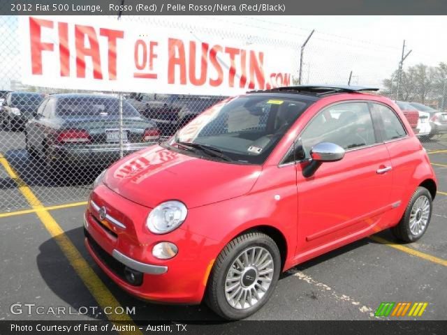 2012 Fiat 500 Lounge in Rosso (Red)