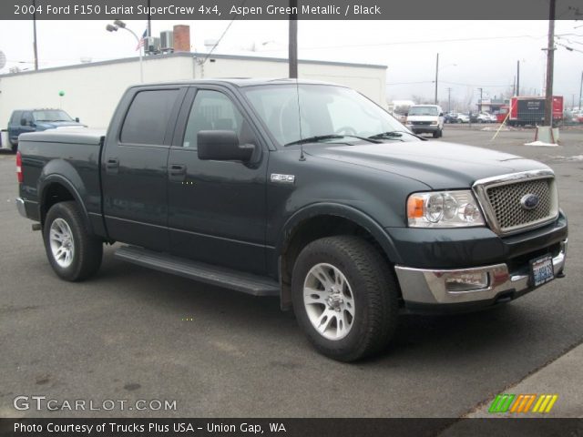 2004 Ford F150 Lariat SuperCrew 4x4 in Aspen Green Metallic