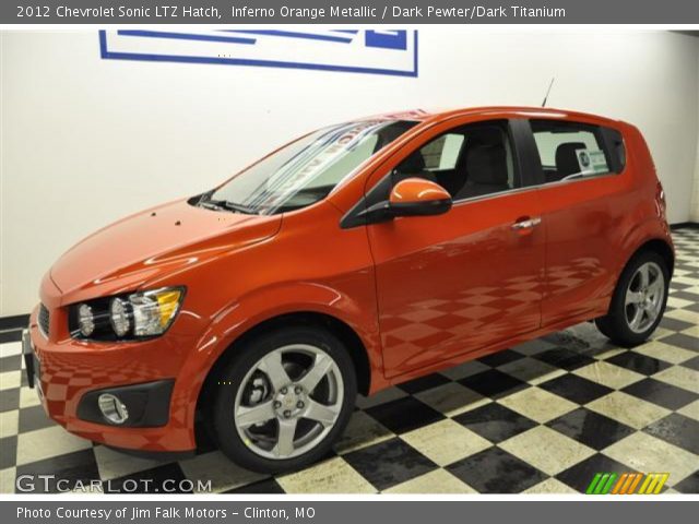 2012 Chevrolet Sonic LTZ Hatch in Inferno Orange Metallic