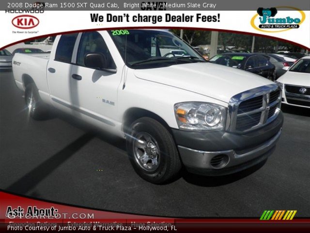 2008 Dodge Ram 1500 SXT Quad Cab in Bright White