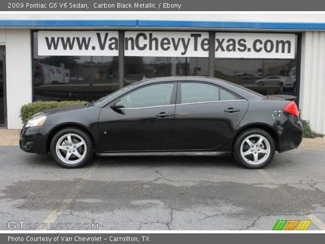 2009 Pontiac G6 V6 Sedan in Carbon Black Metallic