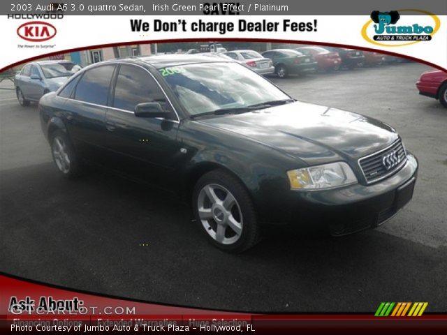 2003 Audi A6 3.0 quattro Sedan in Irish Green Pearl Effect