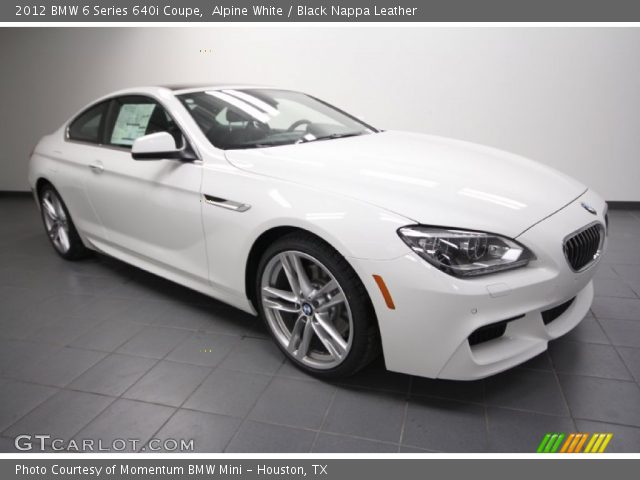 2012 BMW 6 Series 640i Coupe in Alpine White