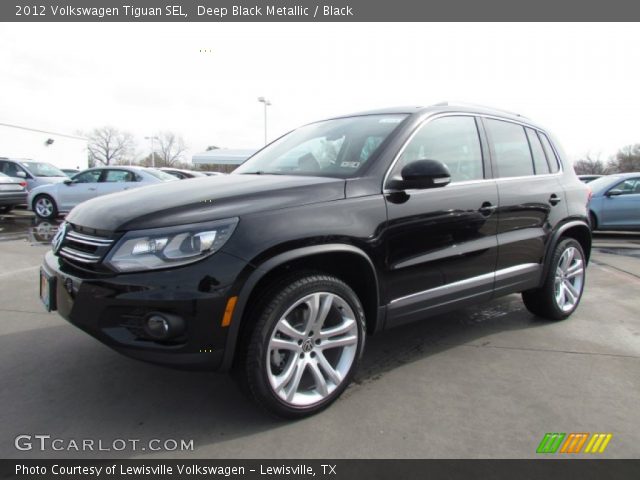 2012 Volkswagen Tiguan SEL in Deep Black Metallic