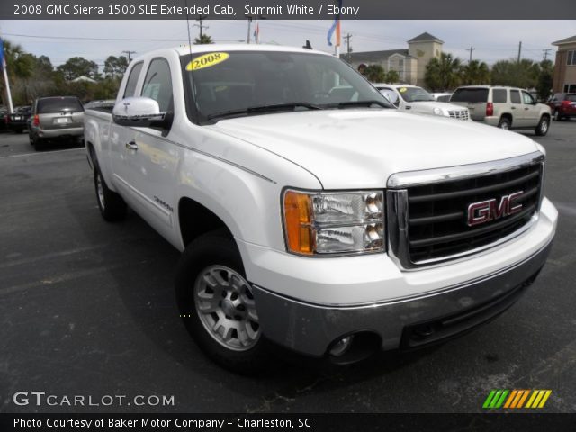 2008 GMC Sierra 1500 SLE Extended Cab in Summit White