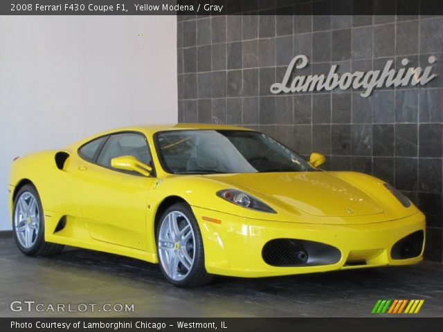 2008 Ferrari F430 Coupe F1 in Yellow Modena