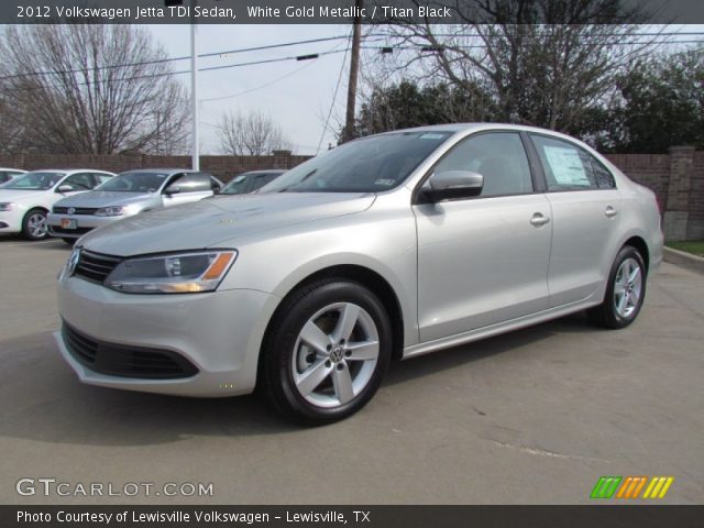 2012 Volkswagen Jetta TDI Sedan in White Gold Metallic