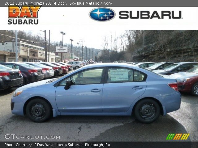 2012 Subaru Impreza 2.0i 4 Door in Sky Blue Metallic