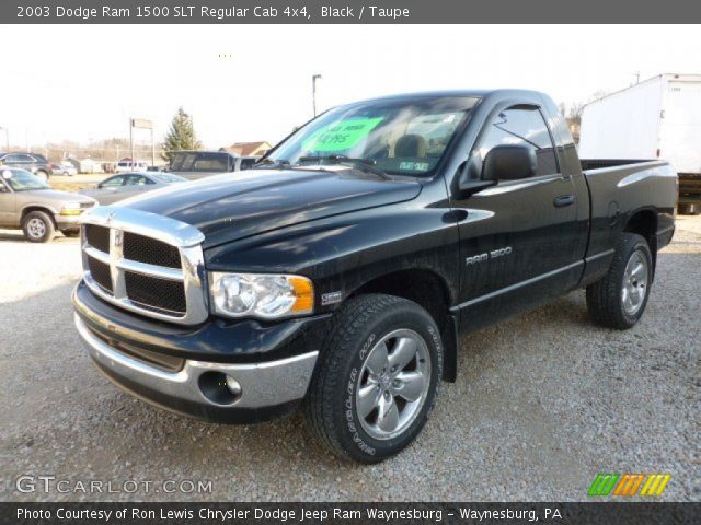 2003 Dodge Ram 1500 SLT Regular Cab 4x4 in Black