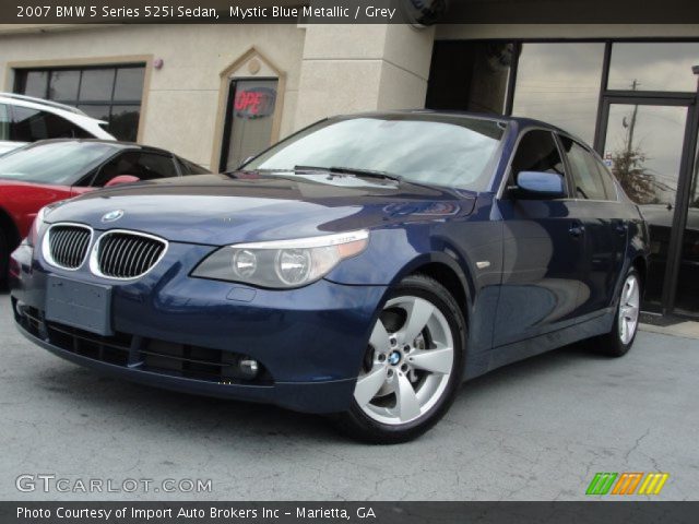 2007 BMW 5 Series 525i Sedan in Mystic Blue Metallic