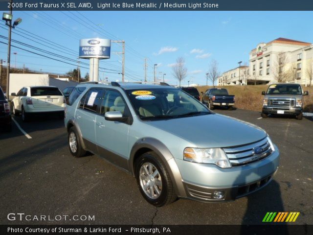 2008 Ford Taurus X SEL AWD in Light Ice Blue Metallic