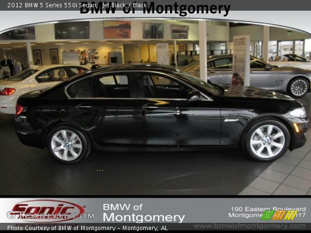 2012 BMW 5 Series 550i Sedan in Jet Black