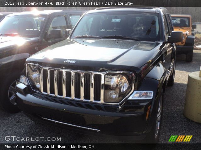 2012 Jeep Liberty Jet 4x4 in Black Forest Green Pearl