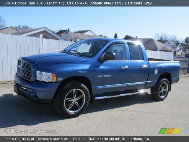 2004 Dodge Ram 1500 Laramie Quad Cab 4x4 in Atlantic Blue Pearl