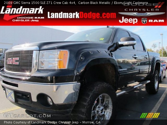 2009 GMC Sierra 1500 SLE Z71 Crew Cab 4x4 in Carbon Black Metallic