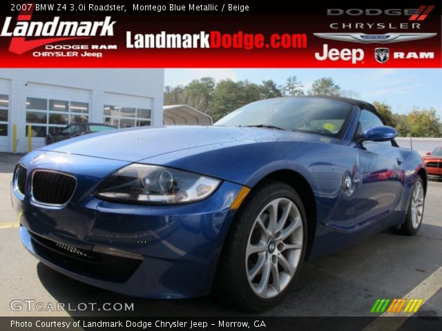 2007 BMW Z4 3.0i Roadster in Montego Blue Metallic