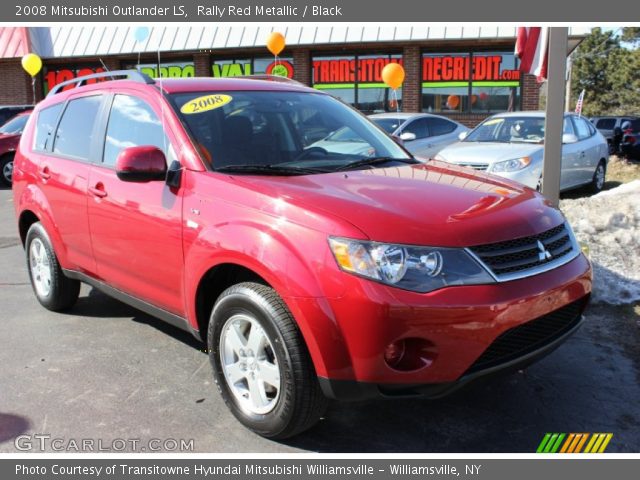 2008 Mitsubishi Outlander LS in Rally Red Metallic