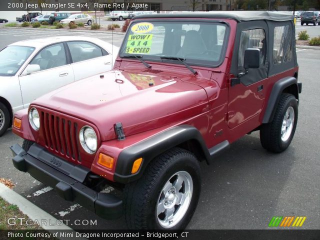 2000 Jeep Wrangler SE 4x4 in Flame Red