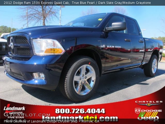 2012 Dodge Ram 1500 Express Quad Cab in True Blue Pearl