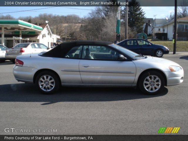 2004 Chrysler Sebring Limited Convertible in Bright Silver Metallic