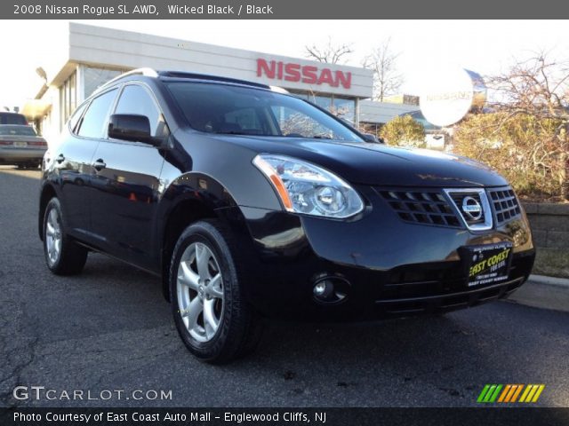 2008 Nissan Rogue SL AWD in Wicked Black