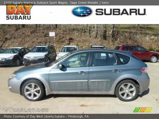 2009 Subaru Impreza Outback Sport Wagon in Sage Green Metallic