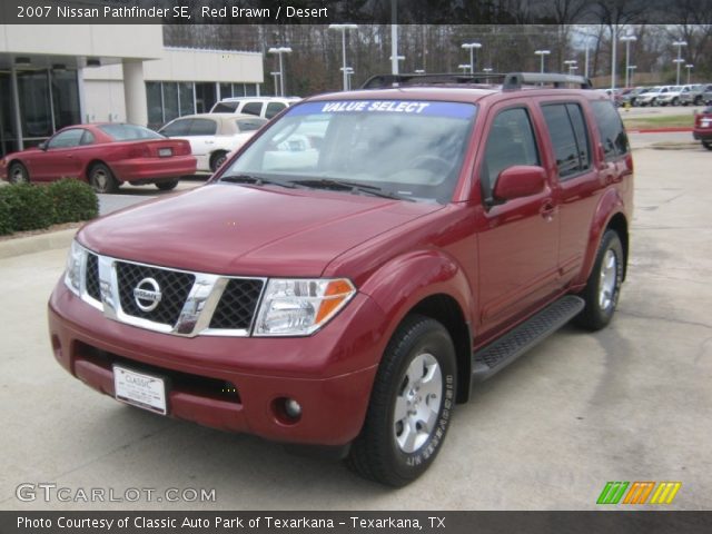 Red Brawn 2007 Nissan Pathfinder Se Desert Interior