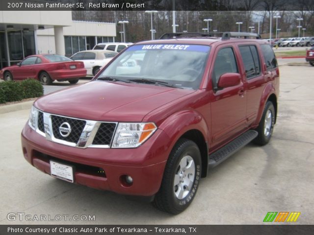 Red Brawn 2007 Nissan Pathfinder Se Desert Interior