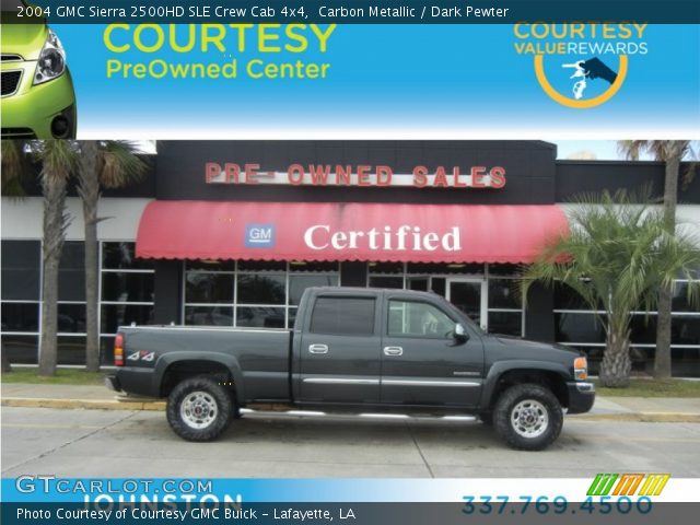 2004 GMC Sierra 2500HD SLE Crew Cab 4x4 in Carbon Metallic