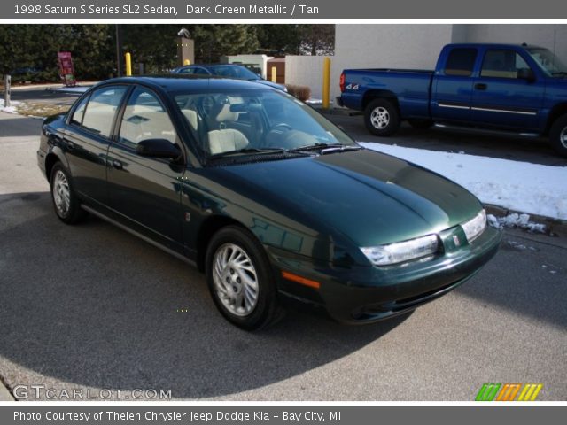 1998 Saturn S Series SL2 Sedan in Dark Green Metallic