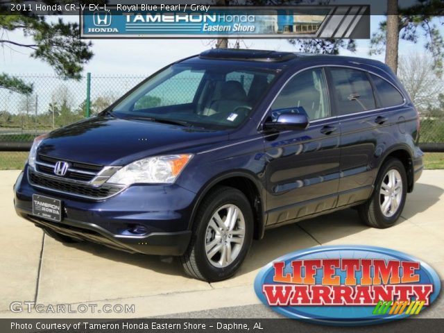 2011 Honda CR-V EX-L in Royal Blue Pearl
