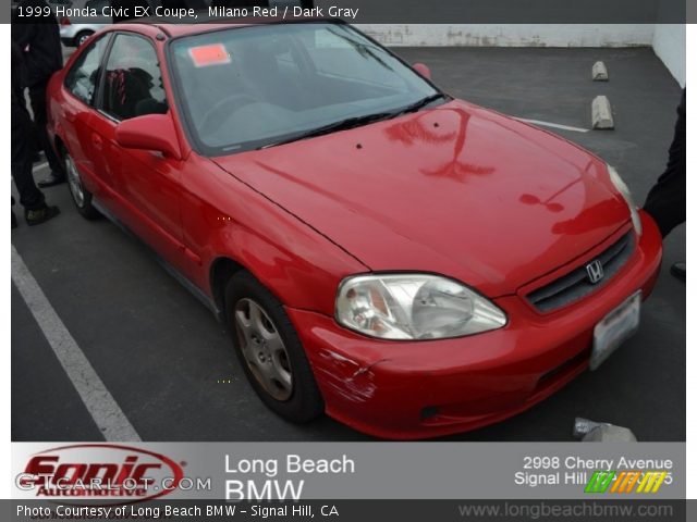 1999 Honda Civic EX Coupe in Milano Red