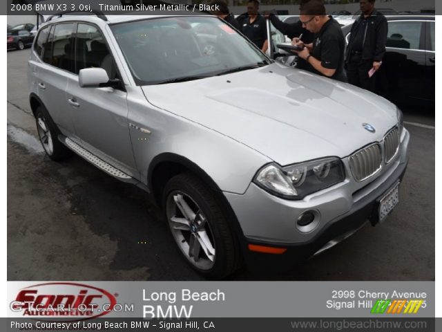 2008 BMW X3 3.0si in Titanium Silver Metallic