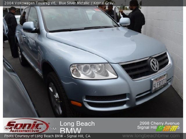 2004 Volkswagen Touareg V6 in Blue Silver Metallic
