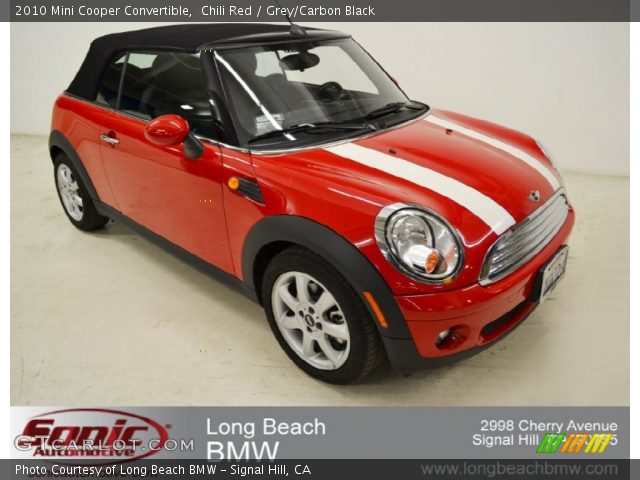 2010 Mini Cooper Convertible in Chili Red