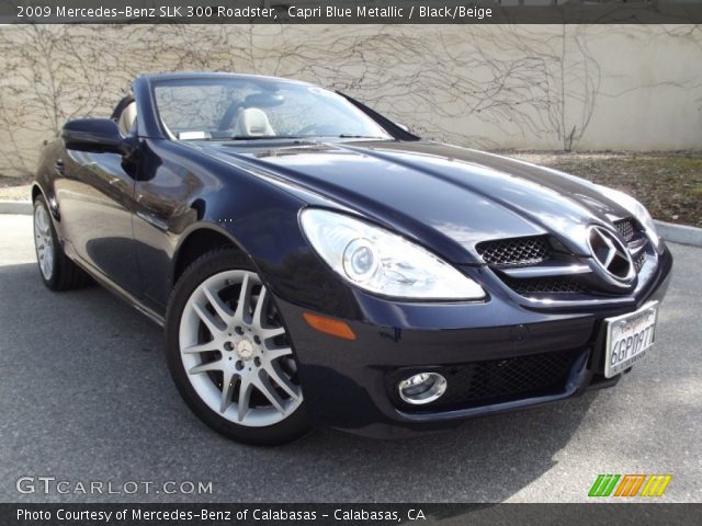 2009 Mercedes-Benz SLK 300 Roadster in Capri Blue Metallic