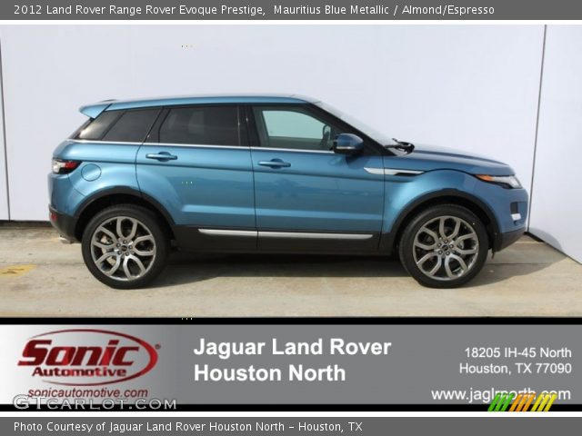 2012 Land Rover Range Rover Evoque Prestige in Mauritius Blue Metallic