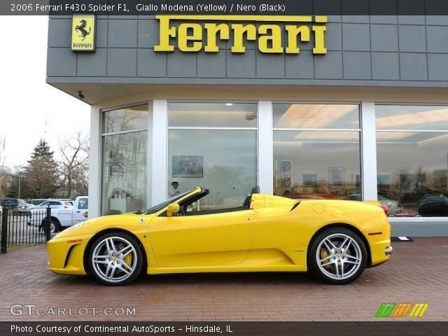 2006 Ferrari F430 Spider F1 in Giallo Modena (Yellow)