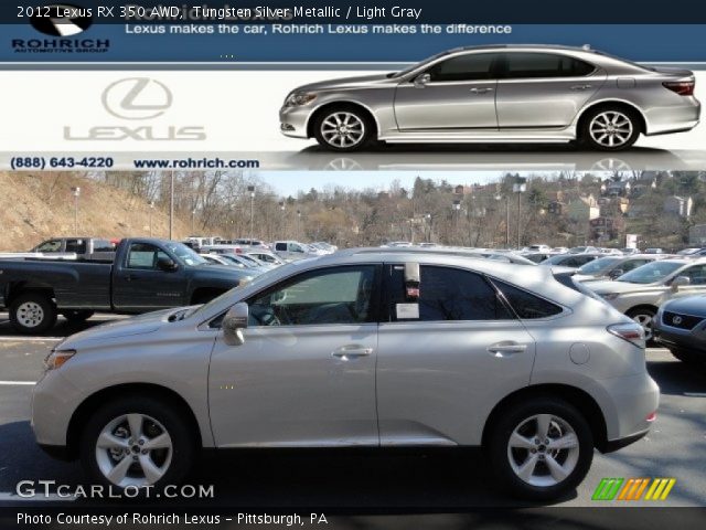 2012 Lexus RX 350 AWD in Tungsten Silver Metallic