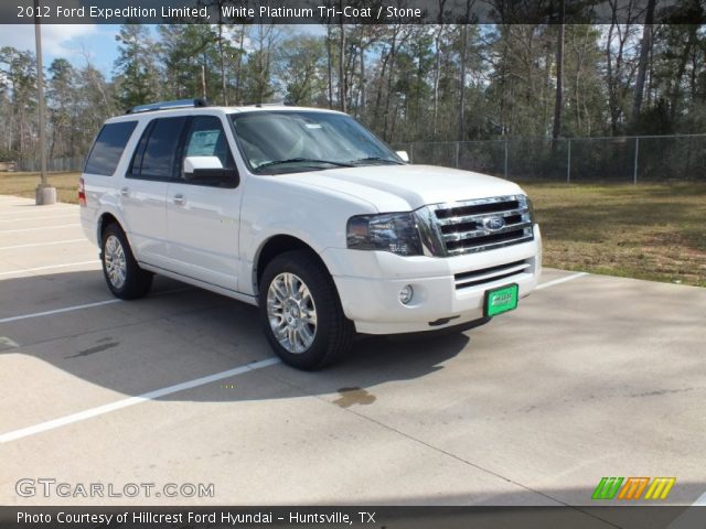 2012 Ford Expedition Limited in White Platinum Tri-Coat