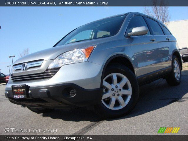2008 Honda CR-V EX-L 4WD in Whistler Silver Metallic