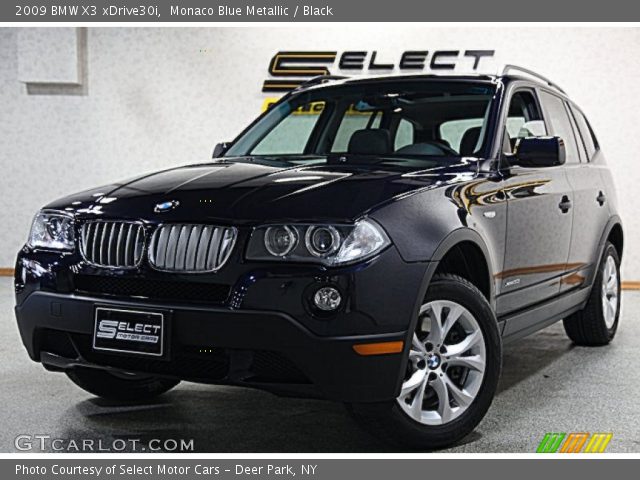 2009 BMW X3 xDrive30i in Monaco Blue Metallic