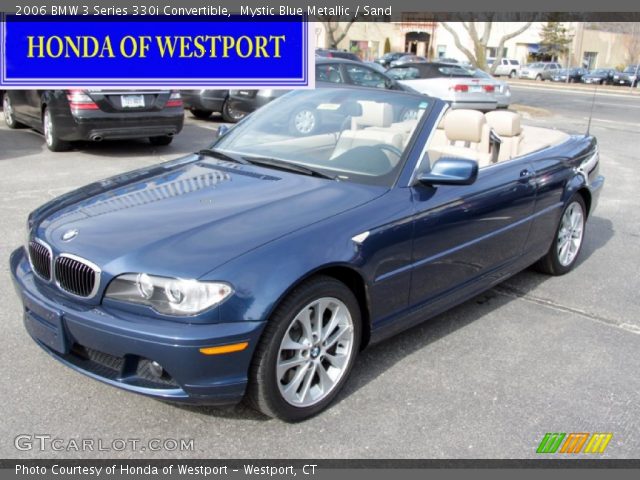 2006 BMW 3 Series 330i Convertible in Mystic Blue Metallic