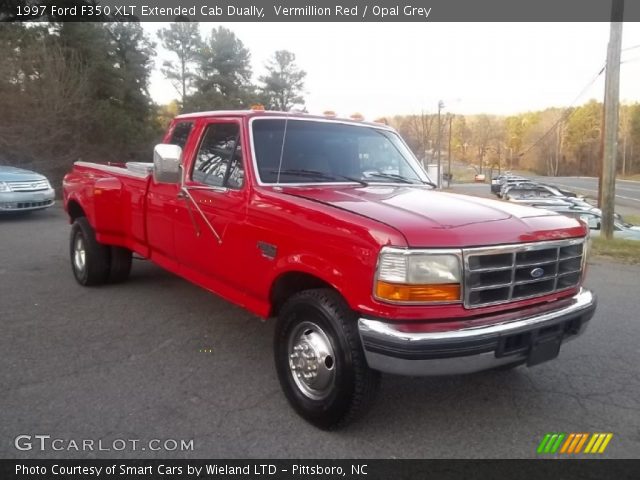 1997 Ford F350 XLT Extended Cab Dually in Vermillion Red