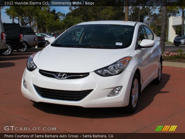 2012 Hyundai Elantra GLS in Shimmering White