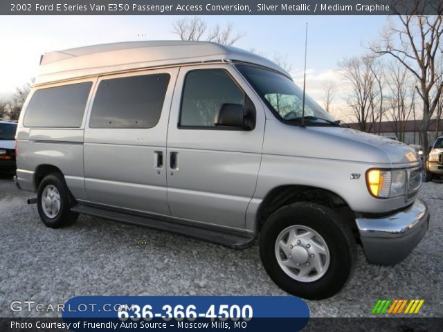 2002 Ford E Series Van E350 Passenger Access Conversion in Silver Metallic