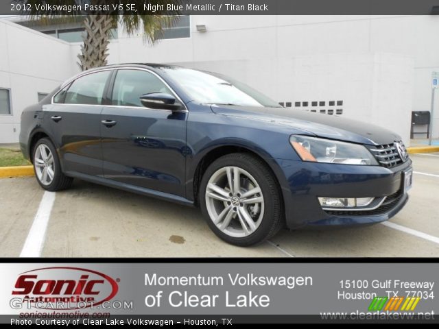 2012 Volkswagen Passat V6 SE in Night Blue Metallic