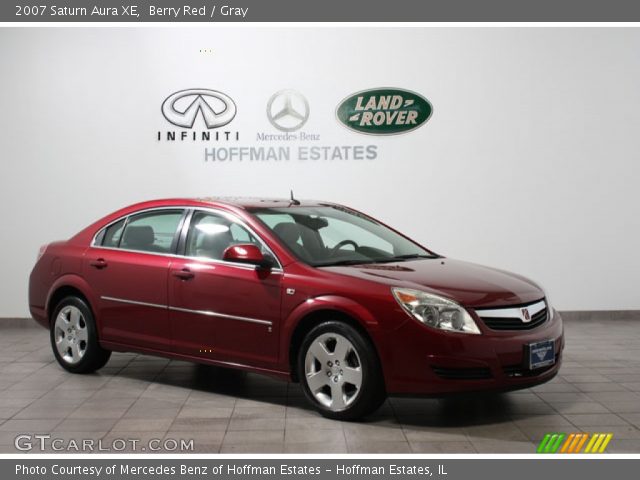 2007 Saturn Aura XE in Berry Red