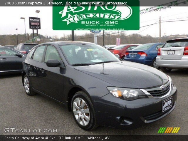 2008 Subaru Impreza 2.5i Wagon in Obsidian Black Pearl