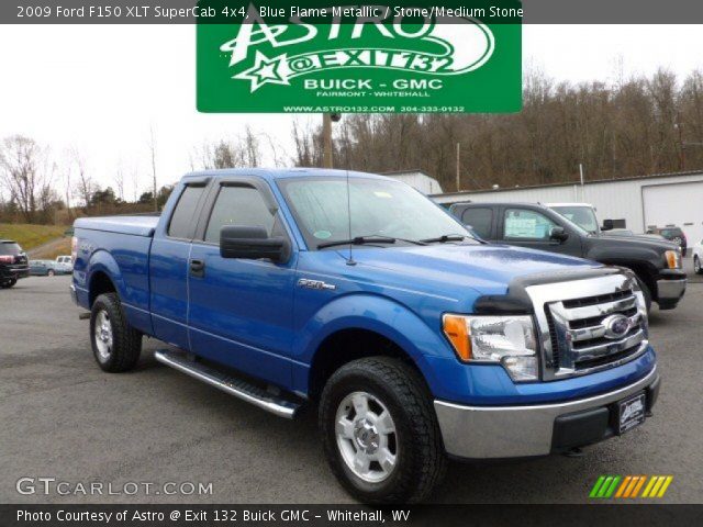 2009 Ford F150 XLT SuperCab 4x4 in Blue Flame Metallic